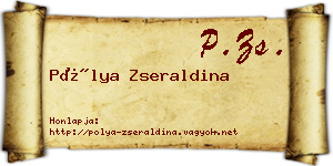 Pólya Zseraldina névjegykártya